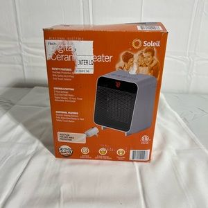 soleil | Other | Soleil Electric Digital Ceramic Heater 50w Indoor White  Ptc916w | Poshmark